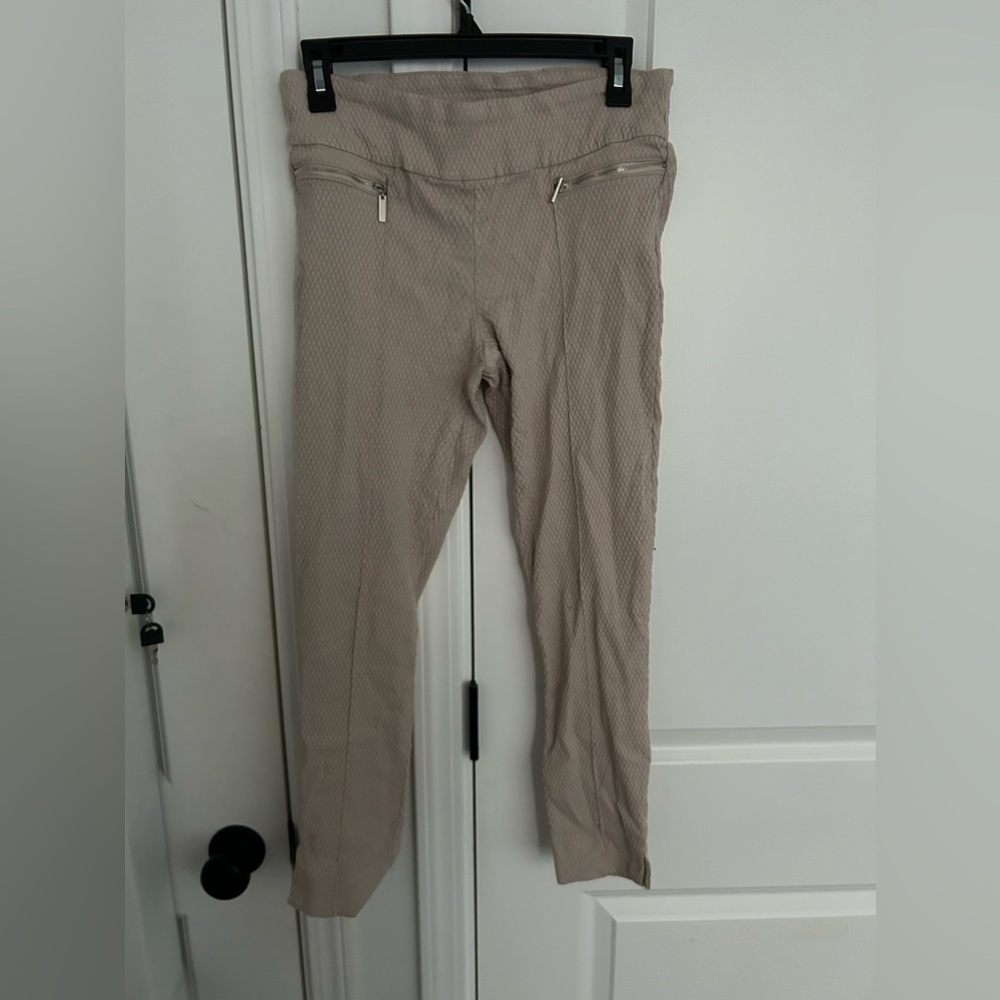 Beige ponte pants